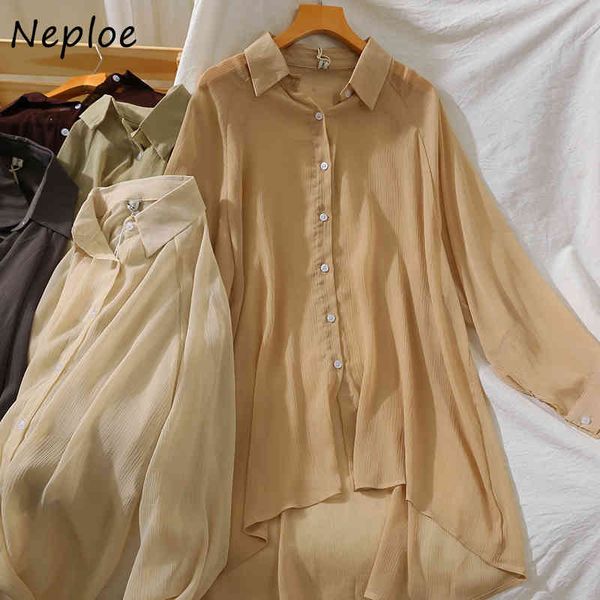 neploe turn down collar long sleeve single breast blouse wome work style ol simple solid blusas spring shirt femme 210510, White
neploe turn down collar long sleeve single breast blouse wome work style ol simple solid blusas spring shirt femme 210510, White