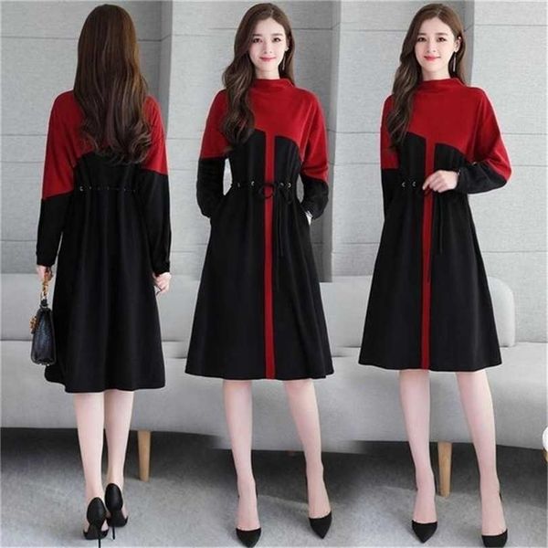 women's sweater casual dress trumpet sleeve lotus female bottoming dresses 211112, Black;gray
women's sweater casual dress trumpet sleeve lotus female bottoming dresses 211112, Black;gray