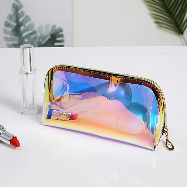 cosmetic bags & cases holographic makeup bag clear organizer large capacity transparent toiletry pouch -mx8
cosmetic bags & cases holographic makeup bag clear organizer large capacity transparent toiletry pouch -mx8