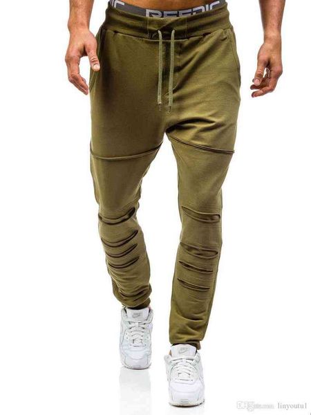 men's pants hole jogger men gyms casual elastic cotton mens fitness workout ny,sweatpants trousers, Black
men's pants hole jogger men gyms casual elastic cotton mens fitness workout ny,sweatpants trousers, Black