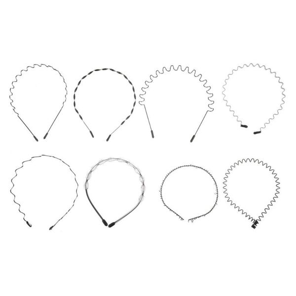 sweatband 8pcs black wavy hair hoops band men sports fitness headband, Yellow;black
sweatband 8pcs black wavy hair hoops band men sports fitness headband, Yellow;black