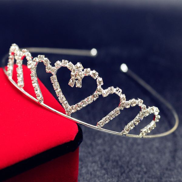version diamond hair accessories bridal hair band sweet single layer children's crown, Golden;silver
version diamond hair accessories bridal hair band sweet single layer children's crown, Golden;silver