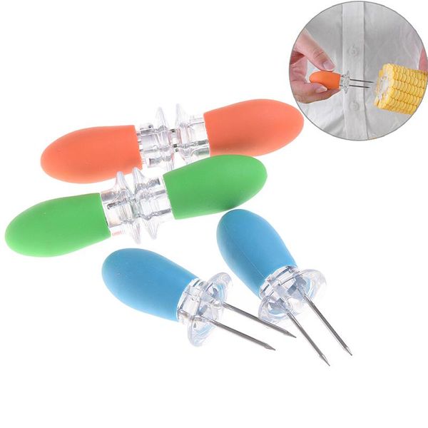 forks 2pcs tainless steel corn holders skewers prongs jumbo on the cob dog kitchen bbq accessories
forks 2pcs tainless steel corn holders skewers prongs jumbo on the cob dog kitchen bbq accessories