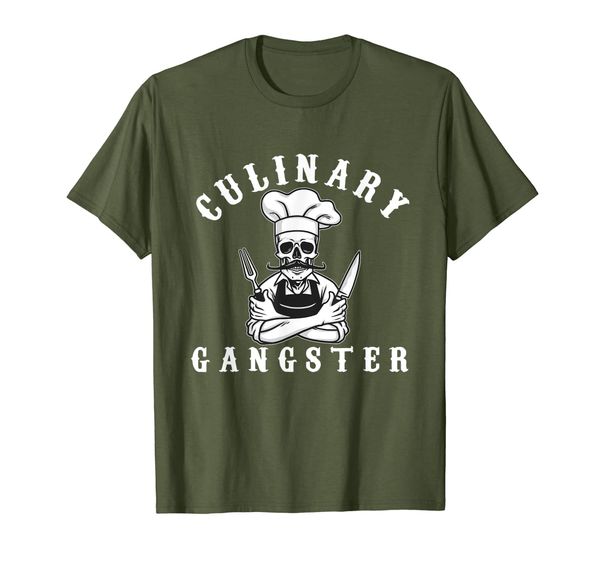 Culinary Gangster Cool Cooking Guru T Shirt, Mainly pictures