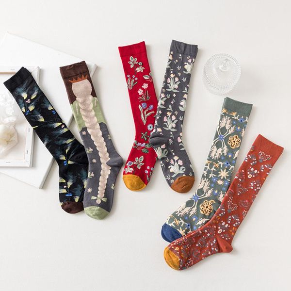 socks & hosiery women over kneethigh high stockings ladies girls warm knee cotton retro style oil painting abstract leg medias long, Black;white
socks & hosiery women over kneethigh high stockings ladies girls warm knee cotton retro style oil painting abstract leg medias long, Black;white