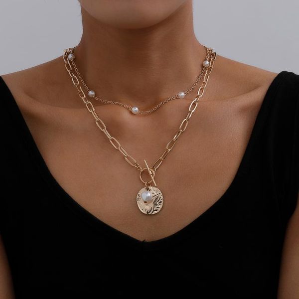 pendant necklaces gothic baroque pearl coin choker necklace for women wedding punk bead lariat gold color long chain jewelry gift, Silver
pendant necklaces gothic baroque pearl coin choker necklace for women wedding punk bead lariat gold color long chain jewelry gift, Silver