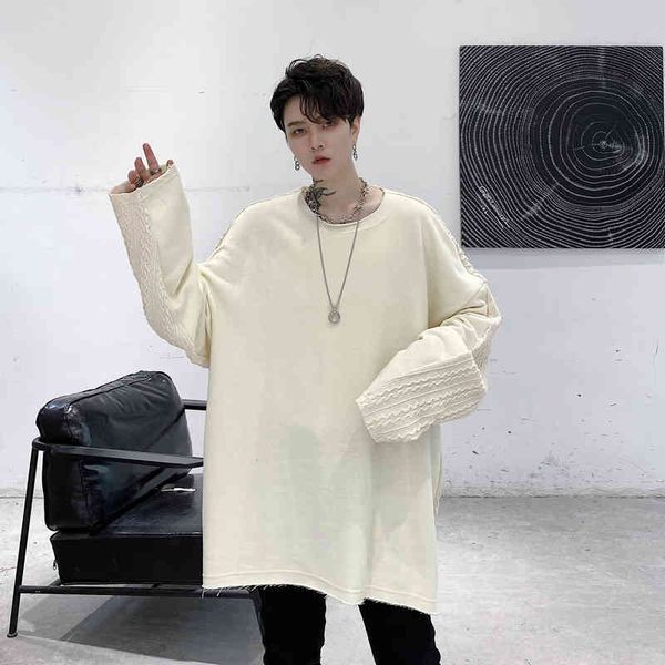 men's jackets men back splice knitted fabric loose pullover sweatshirt male streetwear hip hop vintage fashion hoodie 4mtx, Black;brown
men's jackets men back splice knitted fabric loose pullover sweatshirt male streetwear hip hop vintage fashion hoodie 4mtx, Black;brown
