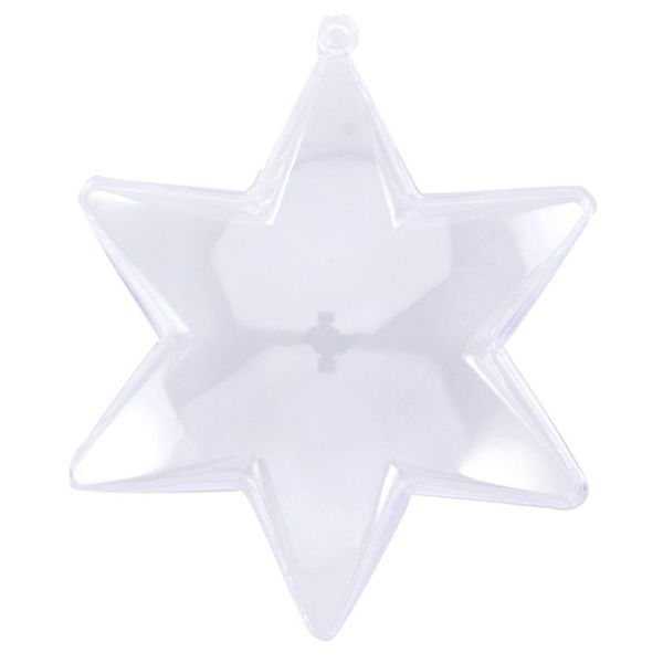 party decoration clear acrylic mold shells molding balls fillable christmas tree ornaments diy molds (hexagram)
party decoration clear acrylic mold shells molding balls fillable christmas tree ornaments diy molds (hexagram)