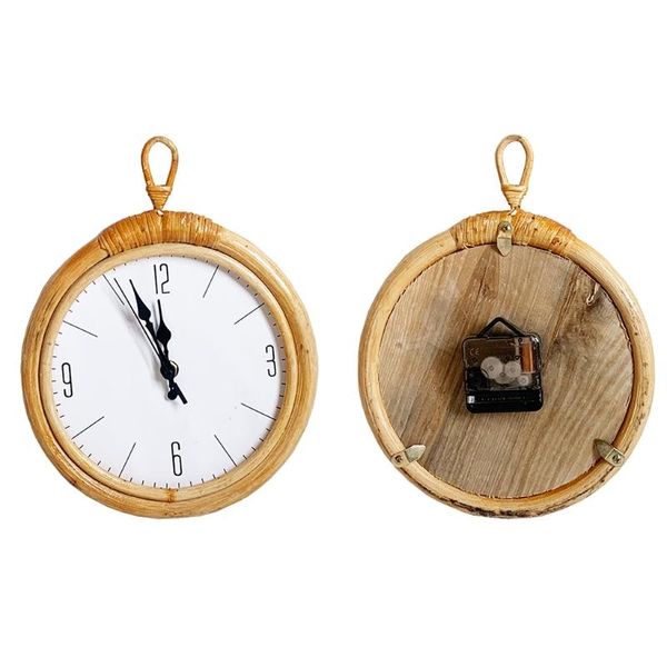 wall clocks rattan handwoven frame clock diy simple design hanging watch for home dropship
wall clocks rattan handwoven frame clock diy simple design hanging watch for home dropship