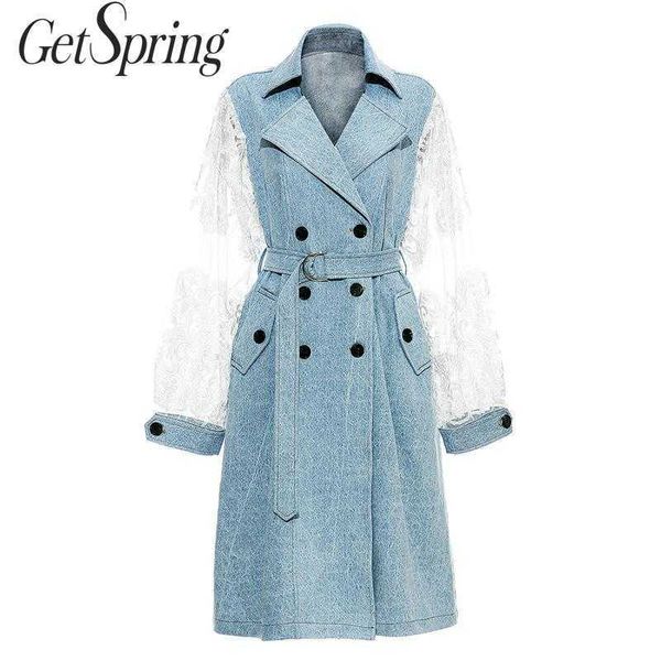 getspring women trench coat lace patchwork color matching irregular long coats bandage overcoat autumn winter 210601, Tan;black
getspring women trench coat lace patchwork color matching irregular long coats bandage overcoat autumn winter 210601, Tan;black