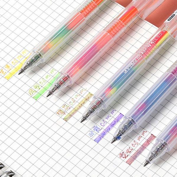 gel pens 5pcs rainbow gradient color pen 0.5mm marker hook line school office supply 090f
gel pens 5pcs rainbow gradient color pen 0.5mm marker hook line school office supply 090f