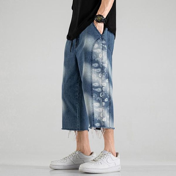 men's jeans summer calf-length men denim cropped trousers fashion causal street cotton short straight cowboy pants male plus size 5xl, Blue
men's jeans summer calf-length men denim cropped trousers fashion causal street cotton short straight cowboy pants male plus size 5xl, Blue