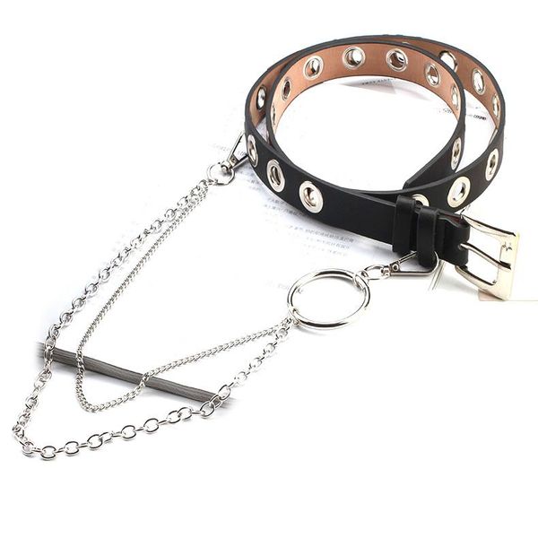 belts fashion designer pin buckle waist chain belt hip hop punk leather strap jeans trouser waistband, Black;brown
belts fashion designer pin buckle waist chain belt hip hop punk leather strap jeans trouser waistband, Black;brown