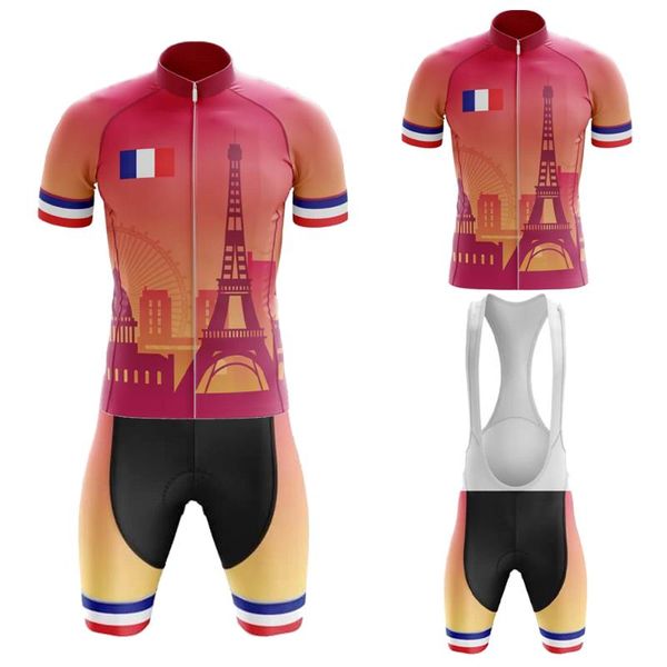 france eiffel tower summer red cycling jersey set ciclismo masculino bib short gel breathable pad maillot hombre racing sets, Black;blue
france eiffel tower summer red cycling jersey set ciclismo masculino bib short gel breathable pad maillot hombre racing sets, Black;blue