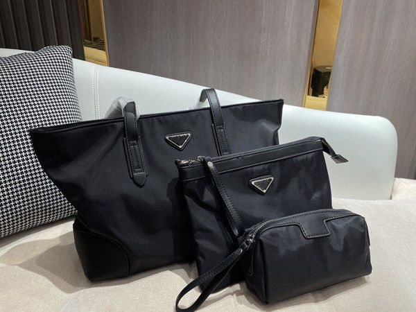 brand nylon single shoulder shopping bag three piece sets medium handbag and small makeup wash bags lcm
brand nylon single shoulder shopping bag three piece sets medium handbag and small makeup wash bags lcm