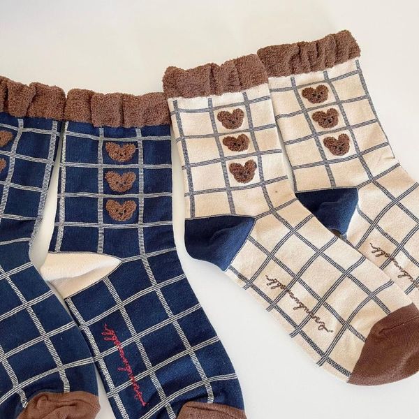 men's socks 1 pair and women's lattice lovely middle tube pure cotton autumn winter retro trend stockings, Black
men's socks 1 pair and women's lattice lovely middle tube pure cotton autumn winter retro trend stockings, Black