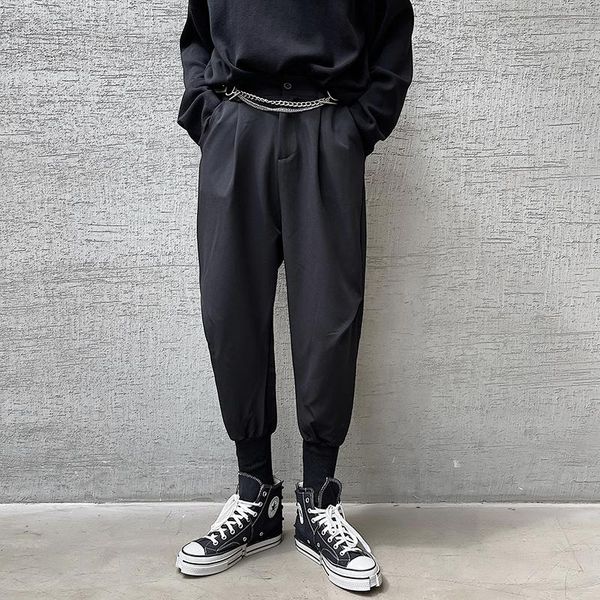men chain casual harem pants japan harajuku korean style streetwear calf length pant for women man punk gothic trousers men's, Black
men chain casual harem pants japan harajuku korean style streetwear calf length pant for women man punk gothic trousers men's, Black