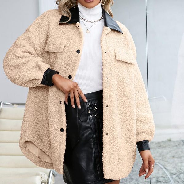 women's fur & faux teddy coat women winter jackets ladies plush warm coats jacket fleece oversized 2021, Black
women's fur & faux teddy coat women winter jackets ladies plush warm coats jacket fleece oversized 2021, Black