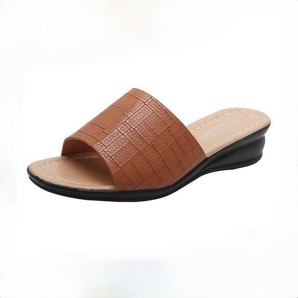summer slope heel women's sandals wear fashion versatile thick bottomed flat one line slippers, Black
summer slope heel women's sandals wear fashion versatile thick bottomed flat one line slippers, Black