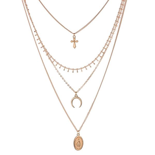 chokers misscycy vintage religious cross jesus pendant necklace women gold color multilayer chain choker bohemian jewelry party, Golden;silver
chokers misscycy vintage religious cross jesus pendant necklace women gold color multilayer chain choker bohemian jewelry party, Golden;silver
