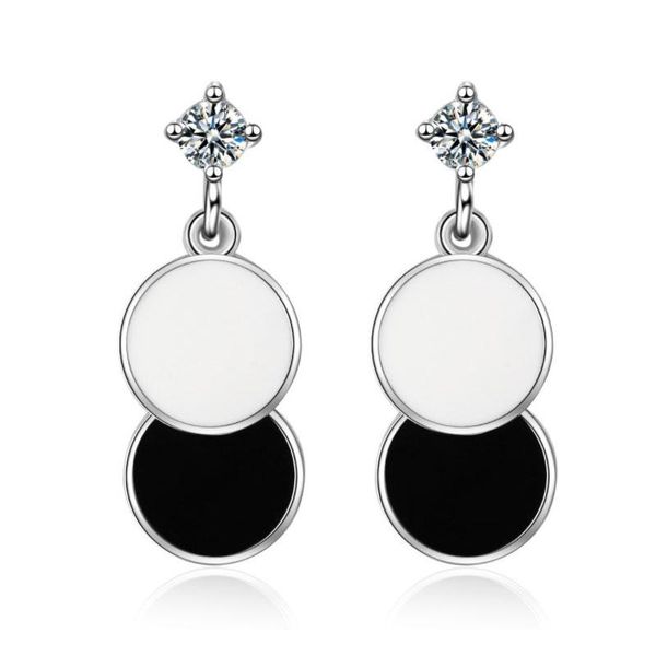 stud 2021 style arrival 925 sterling silver earrings for women classic black white round crystal earring, Golden;silver
stud 2021 style arrival 925 sterling silver earrings for women classic black white round crystal earring, Golden;silver
