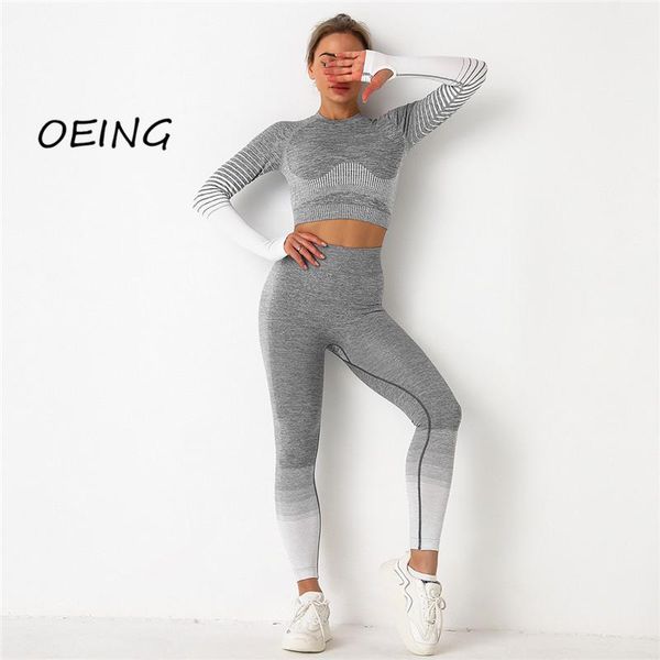 yoga outfit entgoing gym set women seamless 2 piece workout clothes for