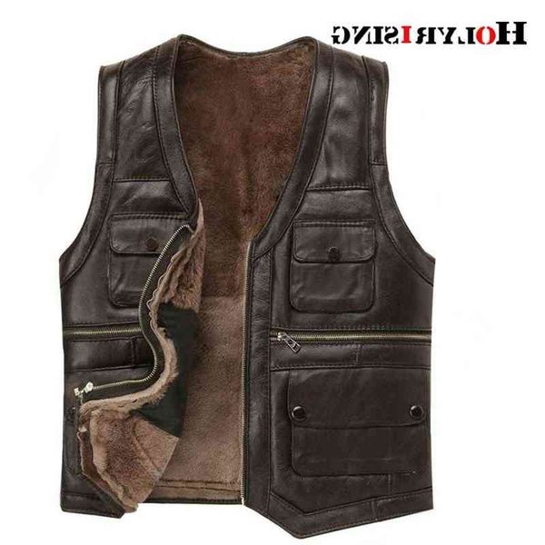 luxury mens full sheepskin leather gilet motorcycle vest for men pockets black brown fake leather coat 19246-5 211215, Black;white
luxury mens full sheepskin leather gilet motorcycle vest for men pockets black brown fake leather coat 19246-5 211215, Black;white