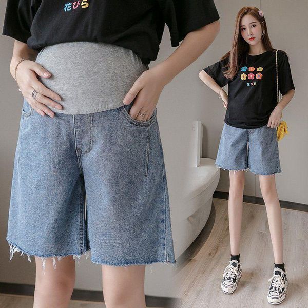 maternity bottoms pregnant women's leggings summer thin denim shorts 2021 toe pants outside wear, White
maternity bottoms pregnant women's leggings summer thin denim shorts 2021 toe pants outside wear, White