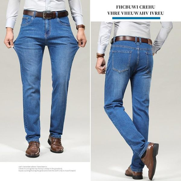 men's jeans denim man pant middle-aged for business office street wear men daily cloth trousers casual elastic loose big size pants, Blue
men's jeans denim man pant middle-aged for business office street wear men daily cloth trousers casual elastic loose big size pants, Blue