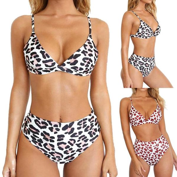 women's swimwear bikini 2021 leopard printing padded push up 2 piece sets swimsuits beachwear print swimsuit, White;black
women's swimwear bikini 2021 leopard printing padded push up 2 piece sets swimsuits beachwear print swimsuit, White;black