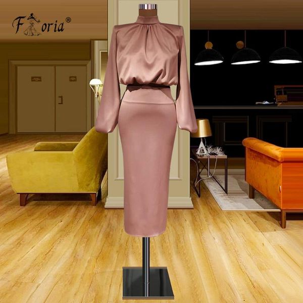 party dresses simple sheath prom high neck long sleeves satin tea length evening gowns cocktail dress robe de fiesta, White;black
party dresses simple sheath prom high neck long sleeves satin tea length evening gowns cocktail dress robe de fiesta, White;black