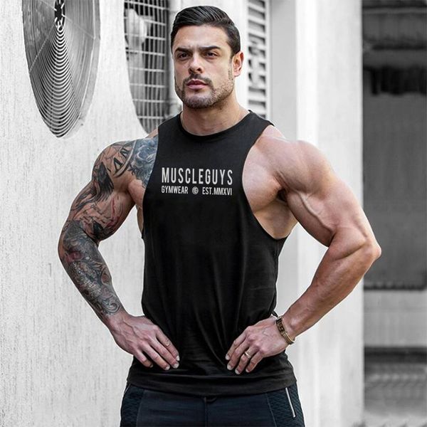 summer fashion muscleguys gymwear brand bodybuilding stringer tank men sportswear fitness men' sleeveless vest m-xxl 210421, White;black
summer fashion muscleguys gymwear brand bodybuilding stringer tank men sportswear fitness men' sleeveless vest m-xxl 210421, White;black