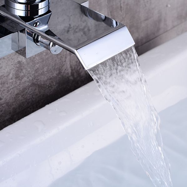 bathtub faucets modern waterfall wall mounted bath tub filler faucet mixer tap chrome finished 66on
bathtub faucets modern waterfall wall mounted bath tub filler faucet mixer tap chrome finished 66on