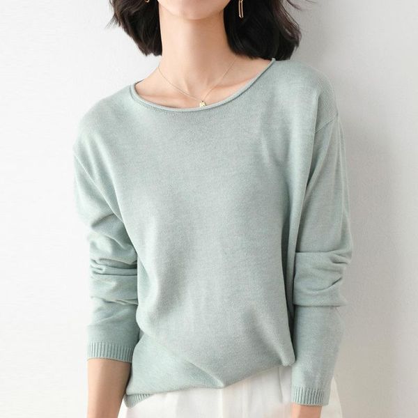women's sweaters winter sweater 2021 autumn thin o neck curling base korean loose pullovers full for women, White;black
women's sweaters winter sweater 2021 autumn thin o neck curling base korean loose pullovers full for women, White;black