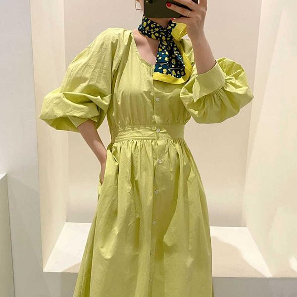 casual dresses solid long sleeve dress women party elegant woman vintage 2021 autumn winter korean style a-line loose vestido, Black;gray
casual dresses solid long sleeve dress women party elegant woman vintage 2021 autumn winter korean style a-line loose vestido, Black;gray