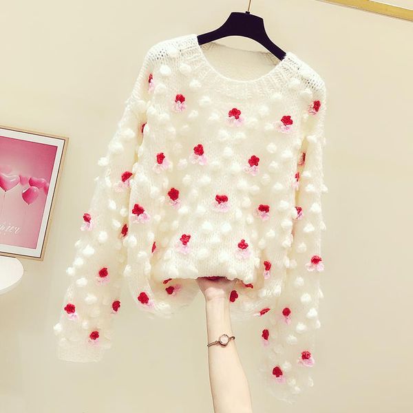 women's sweaters 2021 autumn winter pullover sweater female sweet loose-fitting outerwear all-matching girls students white, White;black
women's sweaters 2021 autumn winter pullover sweater female sweet loose-fitting outerwear all-matching girls students white, White;black
