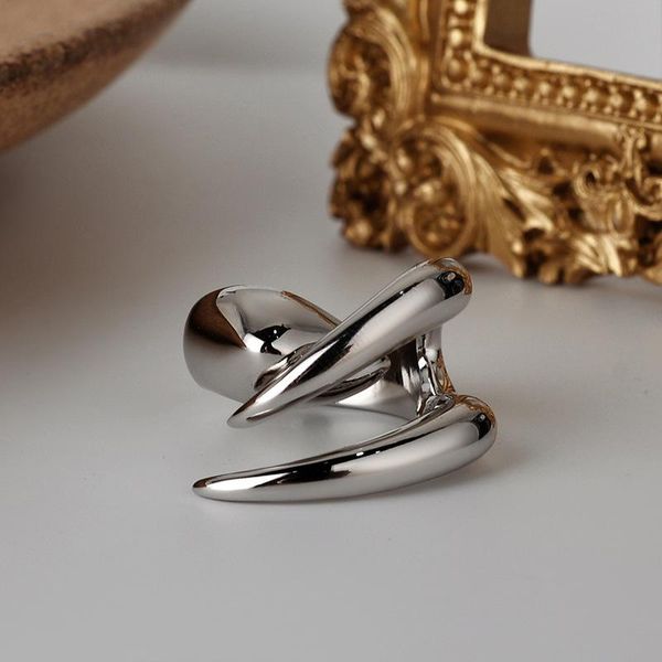 cluster rings 925 sterling silver personality claw open for women simple color geometric irregular punk adjustable finger jewelry, Golden;silver
cluster rings 925 sterling silver personality claw open for women simple color geometric irregular punk adjustable finger jewelry, Golden;silver