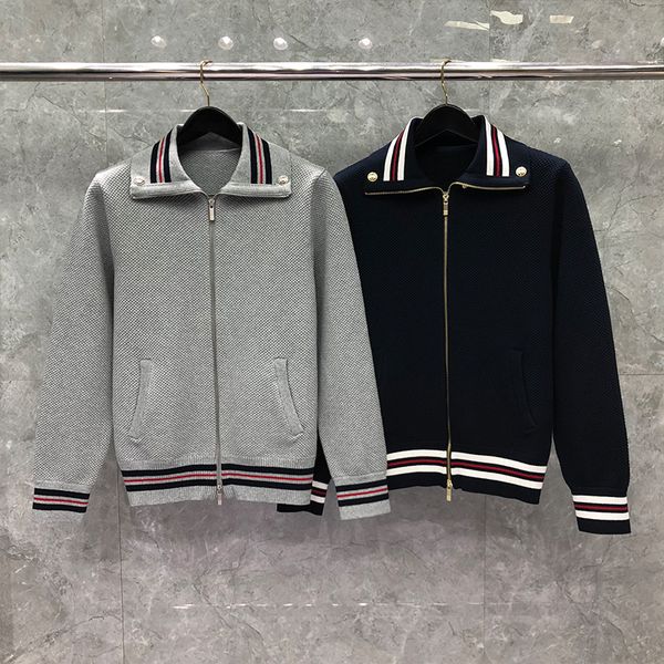 fashion luxury jacket men zipper cardigans clothing autumn winter striped loose collar solid casual coat, Black;brown
fashion luxury jacket men zipper cardigans clothing autumn winter striped loose collar solid casual coat, Black;brown