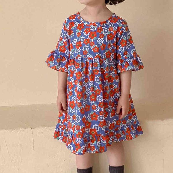 children's dress toddler kid clothes round neck lotus leaf girl short sleeve floral cute princess 210515, Red;yellow
children's dress toddler kid clothes round neck lotus leaf girl short sleeve floral cute princess 210515, Red;yellow