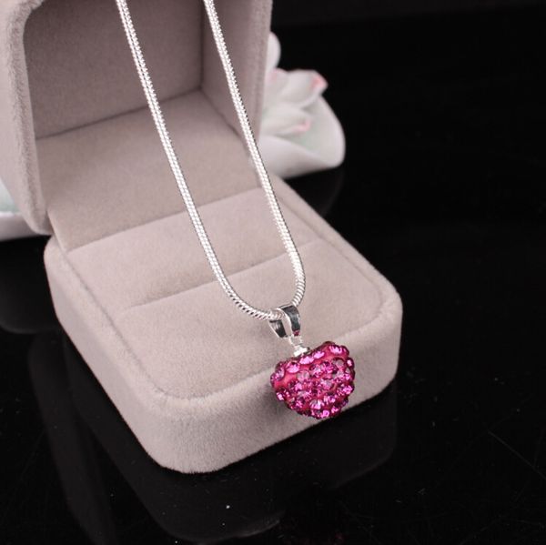 pendant necklaces rhinestone heart friendship gifts family member love necklace women chain 3bpc 77eu, Silver
pendant necklaces rhinestone heart friendship gifts family member love necklace women chain 3bpc 77eu, Silver