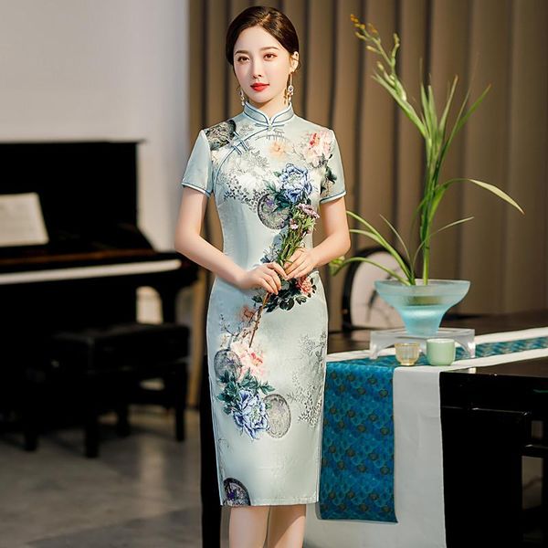 ethnic clothing satin print vestidos improved chinese dress slim club soiree summer female elegant cheongsam vintage qipao plus size 5x, Red
ethnic clothing satin print vestidos improved chinese dress slim club soiree summer female elegant cheongsam vintage qipao plus size 5x, Red