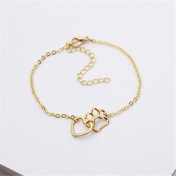 charm bracelets fashion dog claw footprints women's prints heart, Golden;silver
charm bracelets fashion dog claw footprints women's prints heart, Golden;silver
