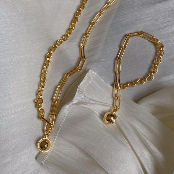 brass with 18k gold 2 styles chain ball necklaces women jewelry runway gown boho hiphop rare glam japan korean fashion ins chains, Silver
brass with 18k gold 2 styles chain ball necklaces women jewelry runway gown boho hiphop rare glam japan korean fashion ins chains, Silver