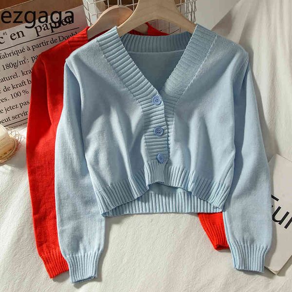 ezgaga women cardigans autumn korea fashion female v-neck long sleeve high waist sweater solid girls sweet outwear 210430, White
ezgaga women cardigans autumn korea fashion female v-neck long sleeve high waist sweater solid girls sweet outwear 210430, White