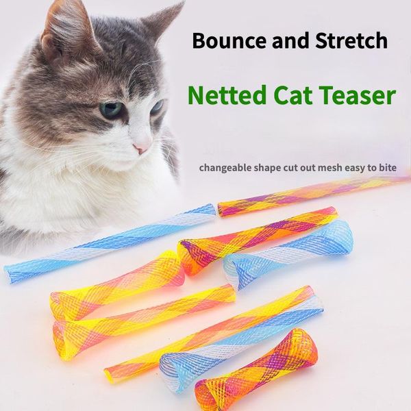 cat toys pet folding spring multi-color beating elastic hose supplies bite for cats
cat toys pet folding spring multi-color beating elastic hose supplies bite for cats
