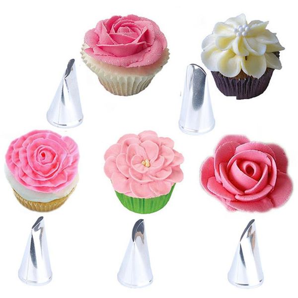 baking & pastry tools 5pcs/set rose flower petal icing piping nozzles tips cupcake cake decoration cream fondant accessories
baking & pastry tools 5pcs/set rose flower petal icing piping nozzles tips cupcake cake decoration cream fondant accessories