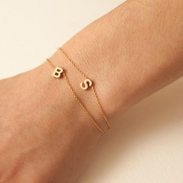 link, chain 304 stainless steel 26 letter bracelet dainty initial necklace jewelry gift 0051, Black
link, chain 304 stainless steel 26 letter bracelet dainty initial necklace jewelry gift 0051, Black