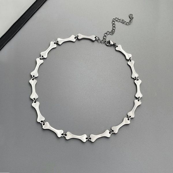 chains bone necklace woman design shiny necklaces women personality cool fashion clavicle chain silver color stainless kpop oorbellen
chains bone necklace woman design shiny necklaces women personality cool fashion clavicle chain silver color stainless kpop oorbellen