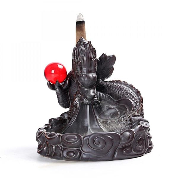 fragrance lamps ceramic backflow incense burner home decor dragon holder censer with crystal ball smoke waterfall
fragrance lamps ceramic backflow incense burner home decor dragon holder censer with crystal ball smoke waterfall