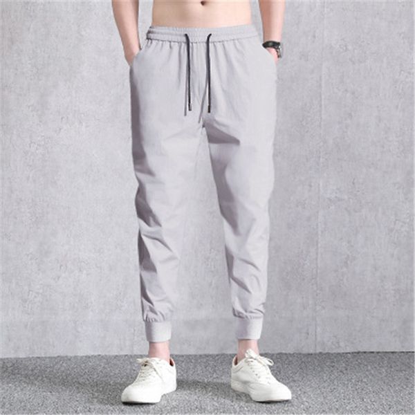 mens solid color sports pants fashion fitness middle waist ice silk sweatpants designer spring male drawstring elasticity running trousers, Black
mens solid color sports pants fashion fitness middle waist ice silk sweatpants designer spring male drawstring elasticity running trousers, Black